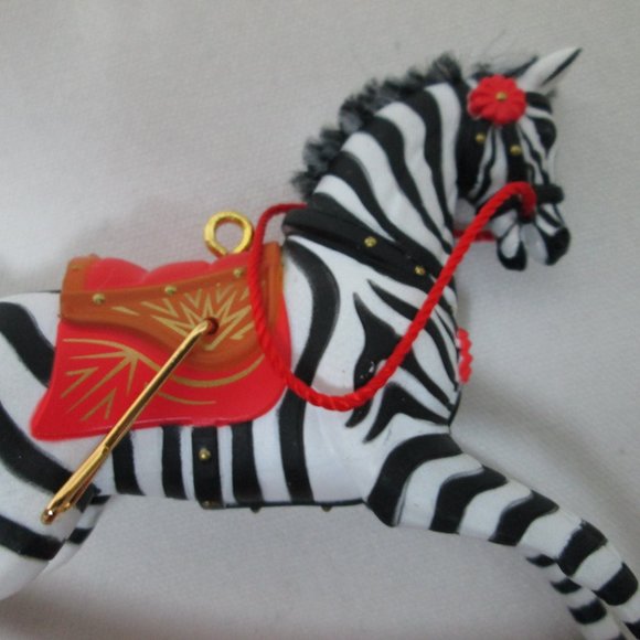 Hallmark 2022 Rocking Horse zebra Memories Christmas Tree Ornament NEW NIB - Picture 6 of 8